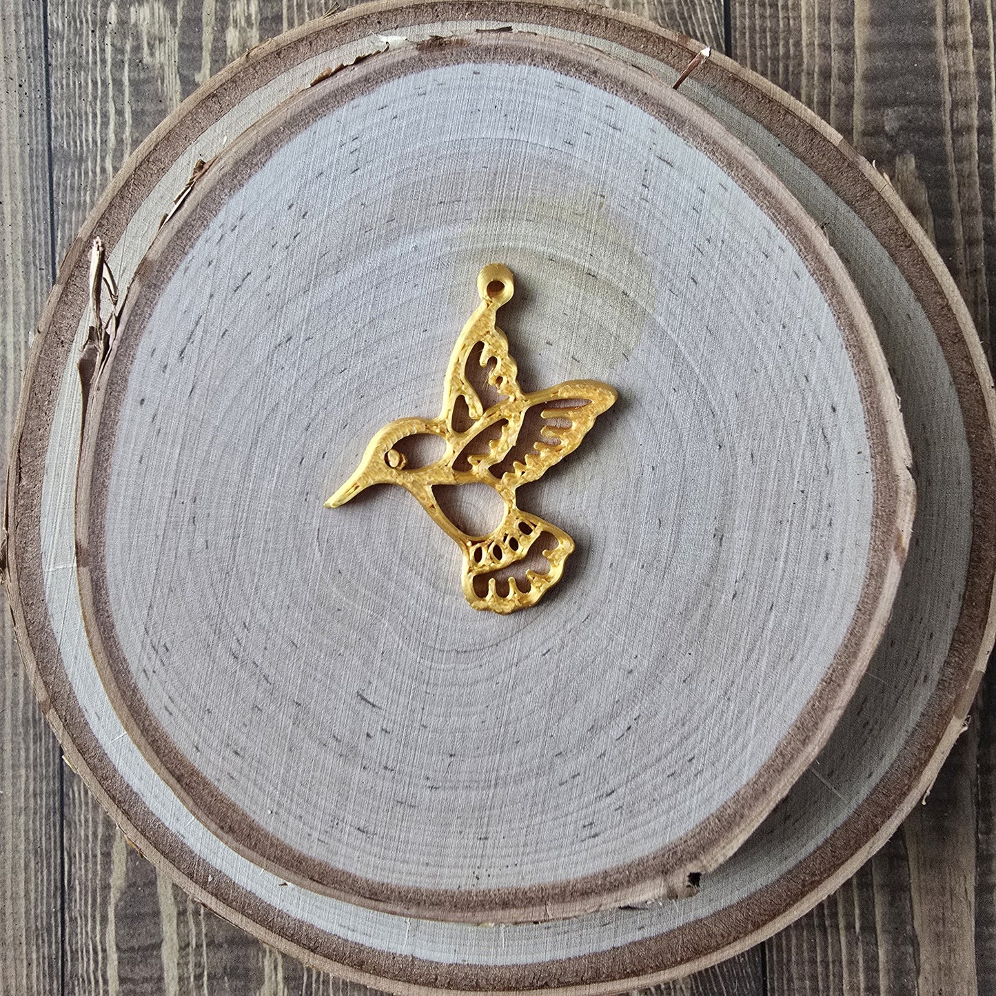 Hummingbird pendant, 3D printed