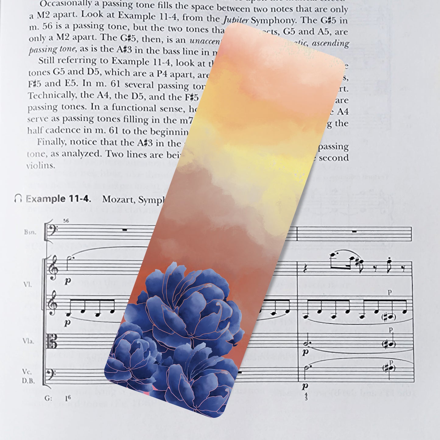 Lotus Watercolor Bookmark