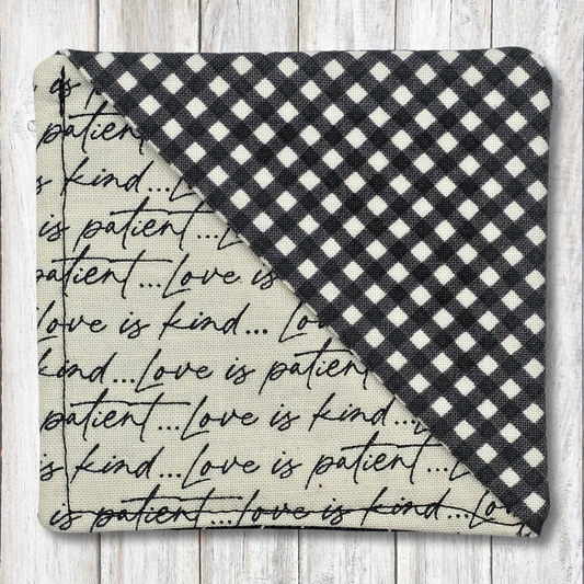 Love is patient corner bookmark - Moon Cabin Creations
