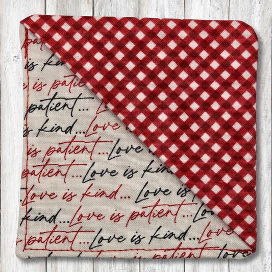 Love is patient corner bookmark - Moon Cabin Creations