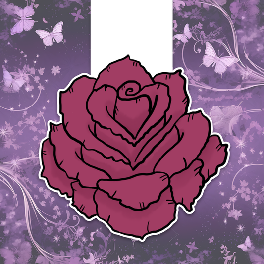 Rose magnetic bookmark