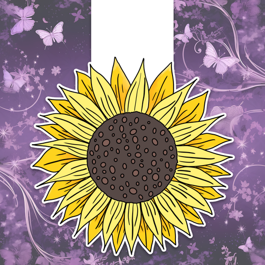 Sunflower magnetic bookmark