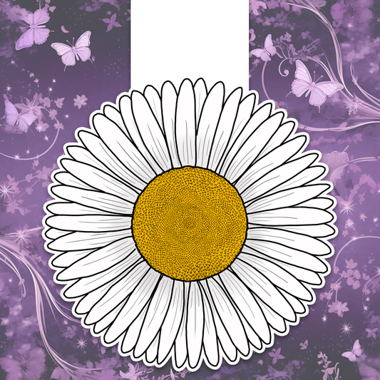 Daisy magnetic bookmark