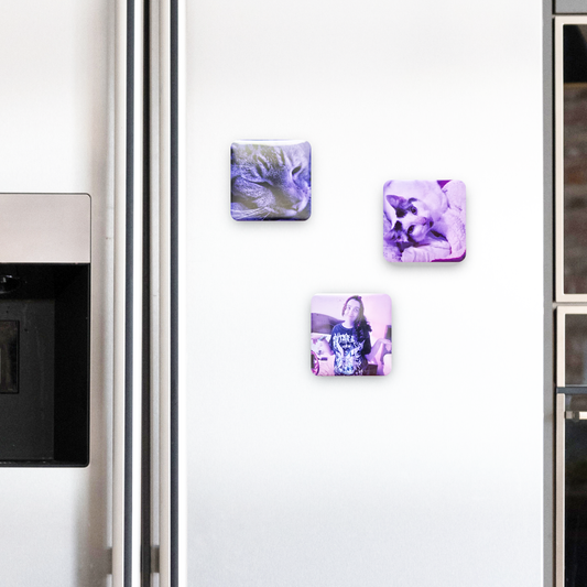 Custom photo magnets, personalized gifts, party favors, special occasions