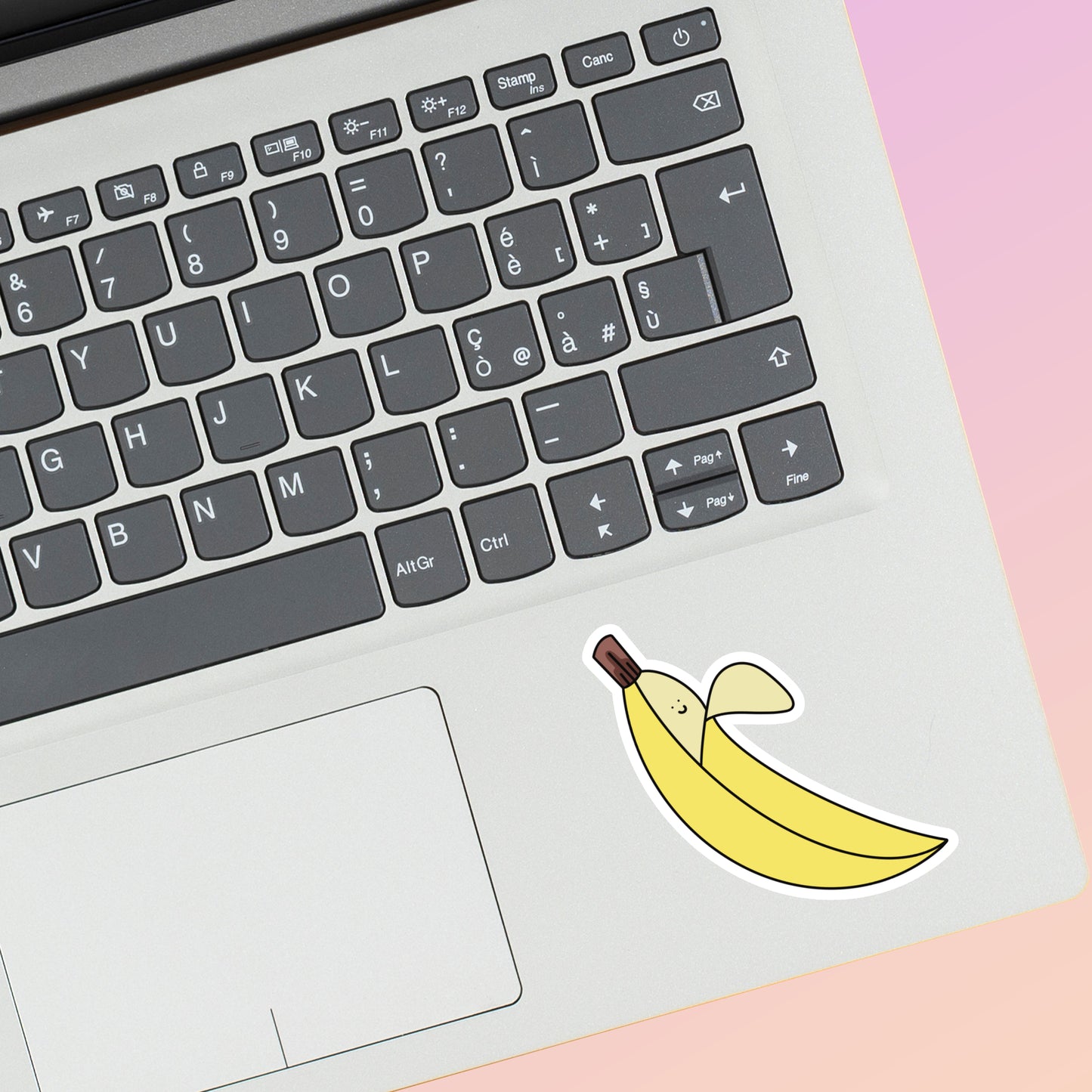 Happy Banana water-resistant vinyl sticker