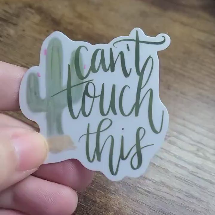 Can't touch this vinyl sticker