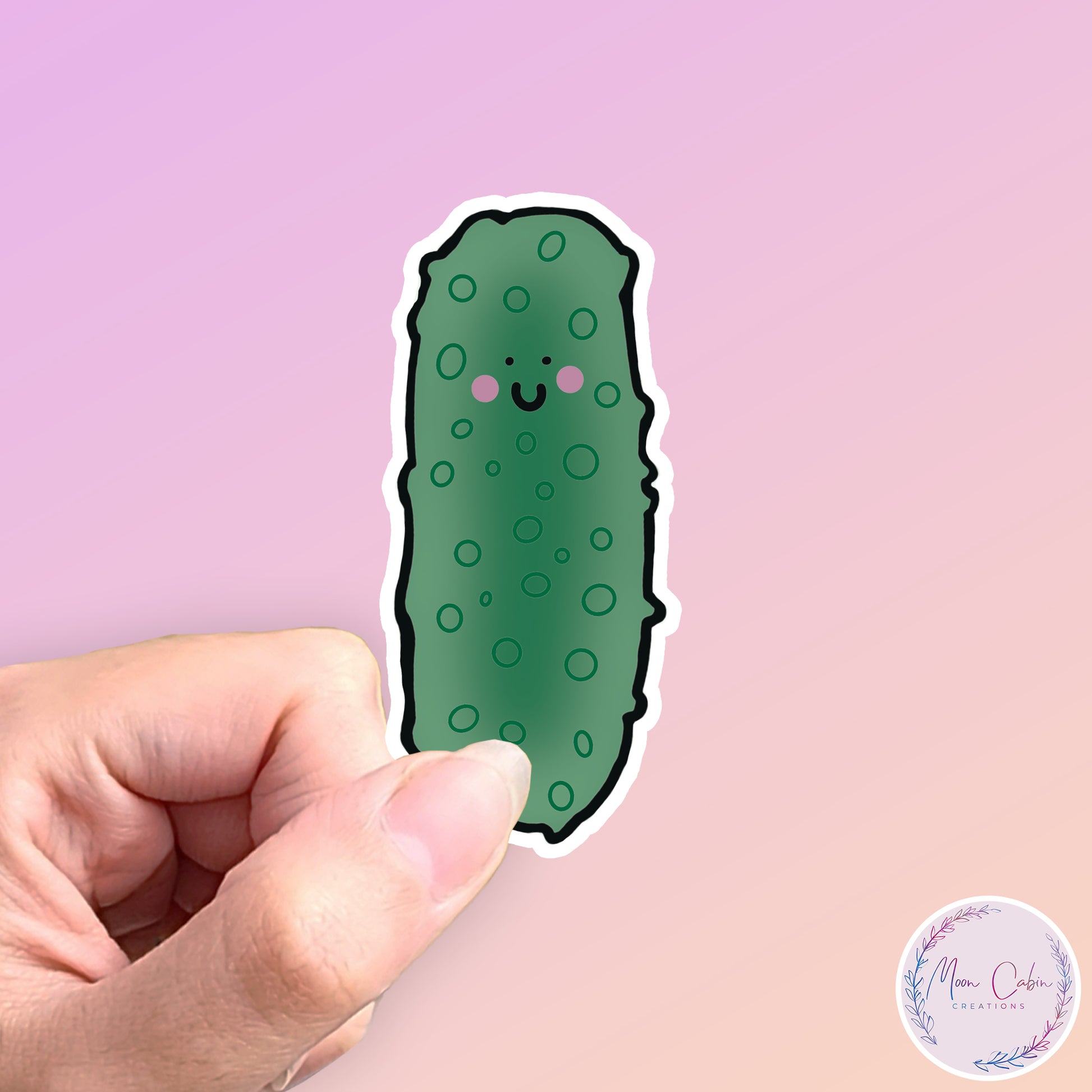 Big dill pickle vinyl sticker