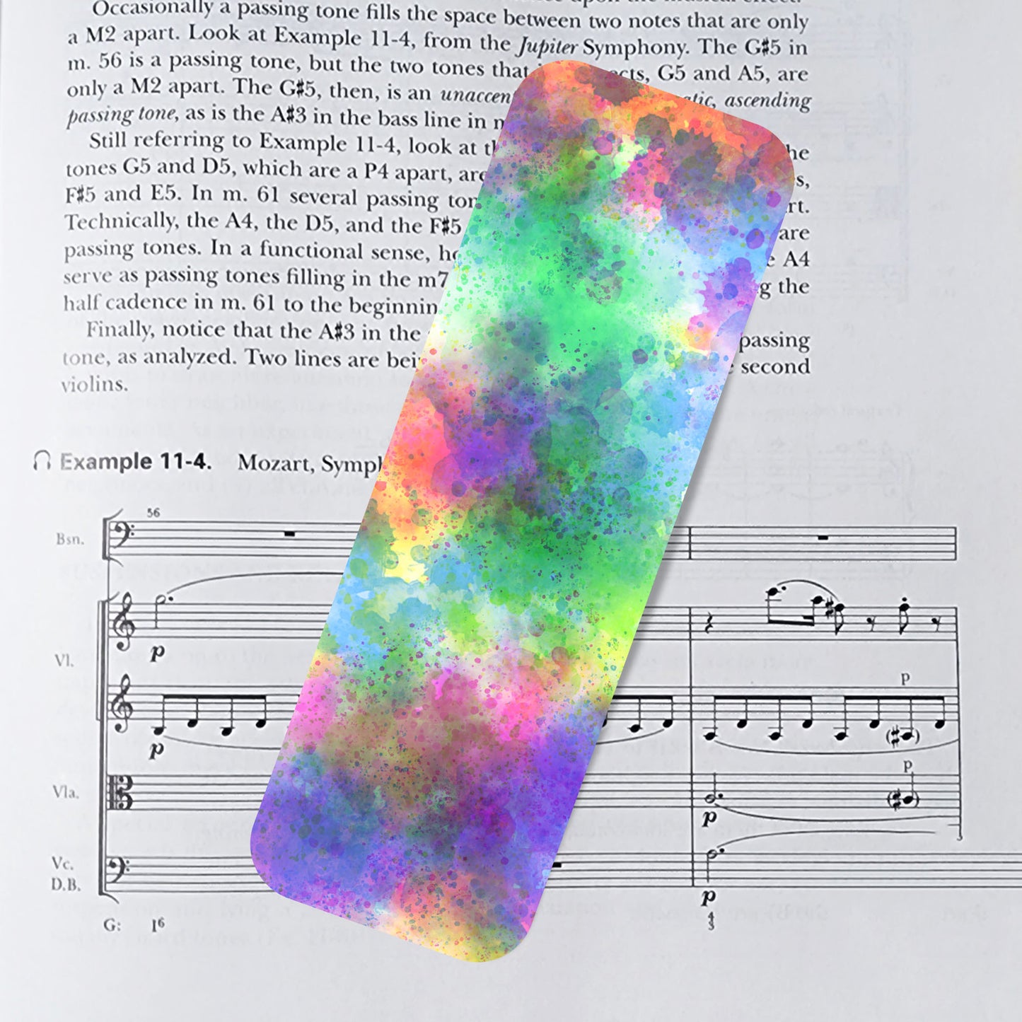 Medium grunge laminated bookmark