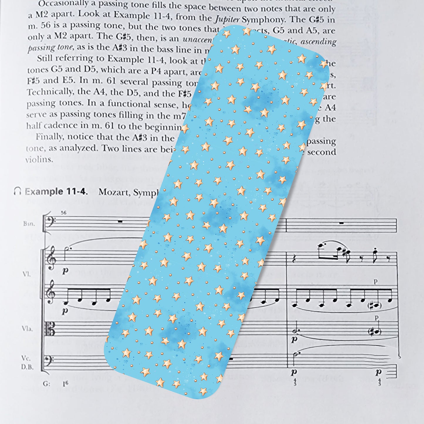 Starry dream bookmark, blue