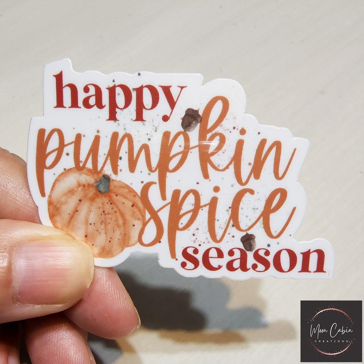 Happy pumpkin spice season vinyl sticker