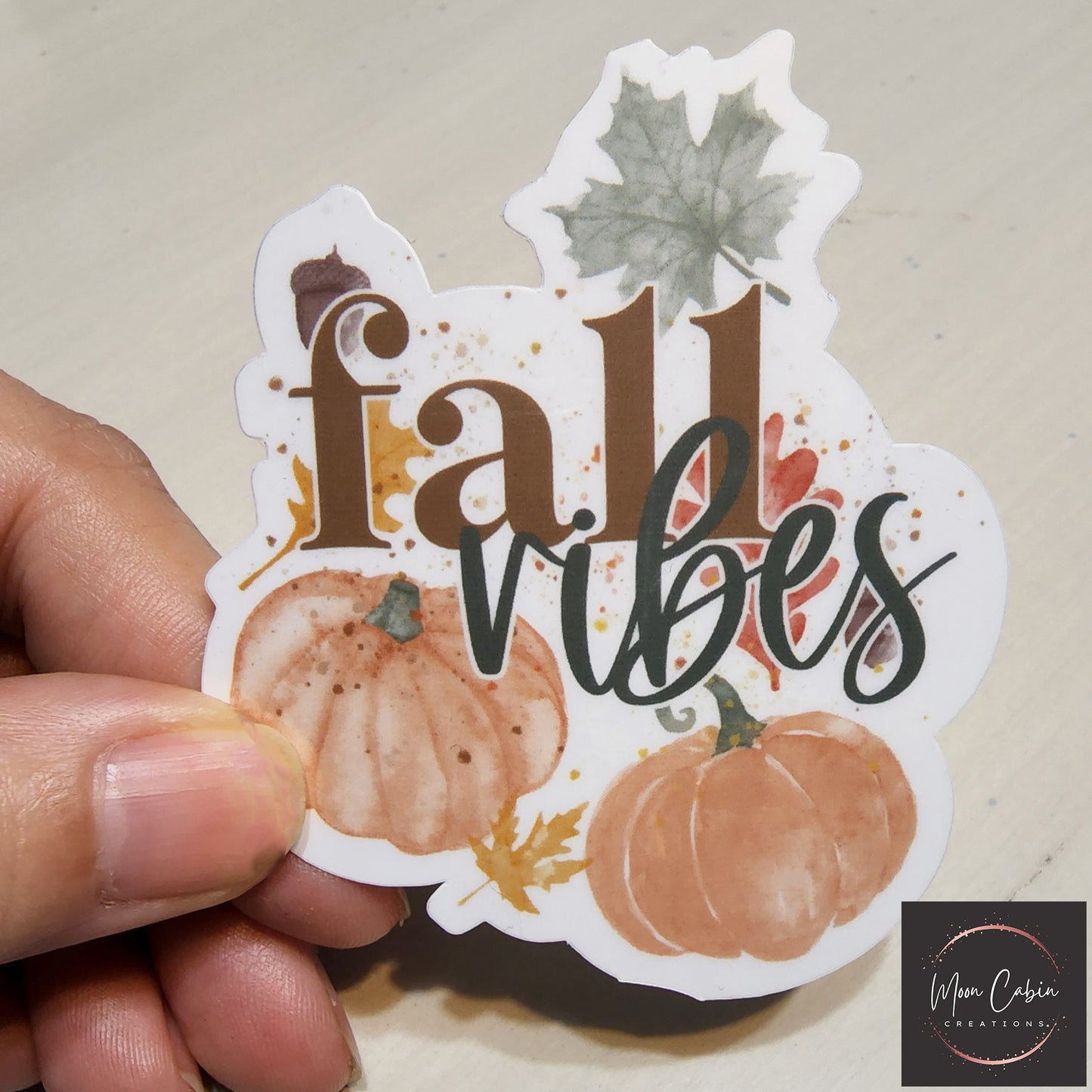 Fall vibes vinyl sticker